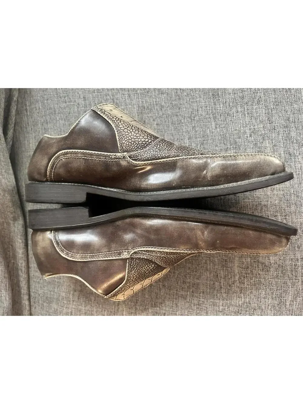Lucio Ricci Oxford Dress Shoes Men’s Size 11 Lace Up NO LACES